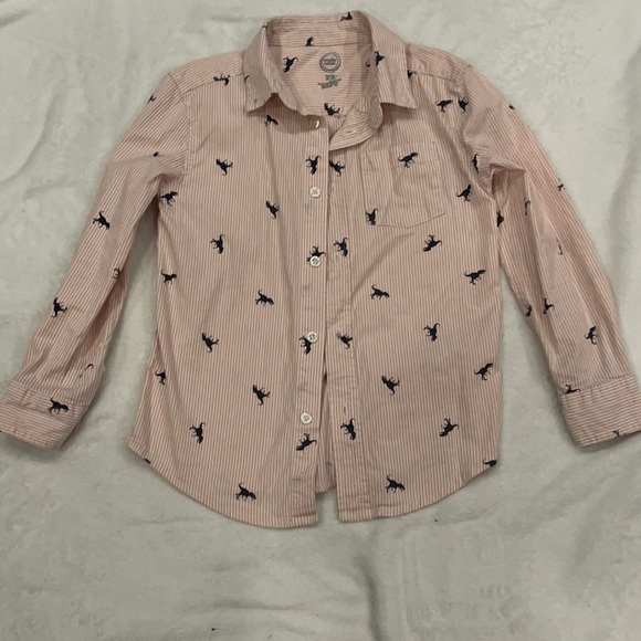 wonder nation Other - Boys size 6/7 long sleeve, Dinosaur Dress shirt